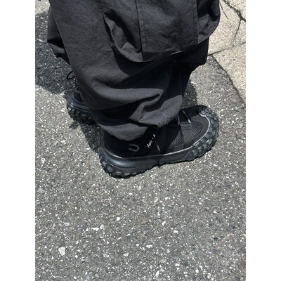 略略童品童鞋男童鞋子软q底防滑网面黑色运动鞋2024新款春秋儿童