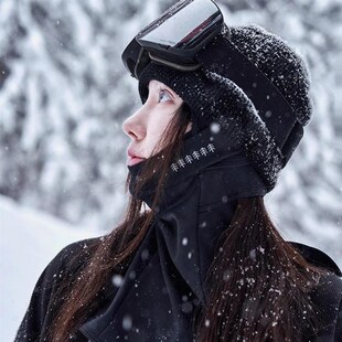 awka滑雪护脸面罩秋冬季头套防风防寒户外运动男款滑雪