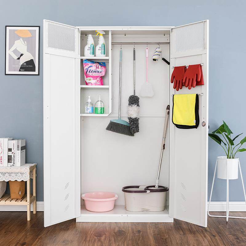 不锈钢清洁柜学校卫生柜保洁柜教室阳台拖把扫把工具储物柜收纳柜,商业/办公家具,办公储物柜,淘宝优惠券,粉丝福利购,淘宝优惠卷