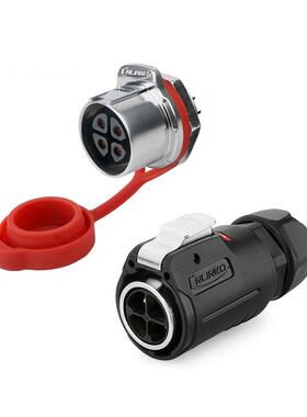 凌科LP24自动化2 3 4 10 12 19 24芯单孔防水航空插头连接器