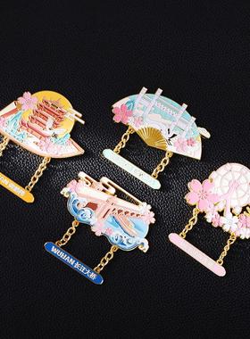 金属卡通冰箱贴景区纪念文创礼品磁性贴创意硬磁性滴胶冰箱贴定制