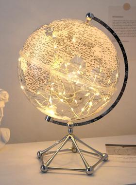 创意现代简约地球仪摆件轻奢高档家居客厅办公室桌面装饰品