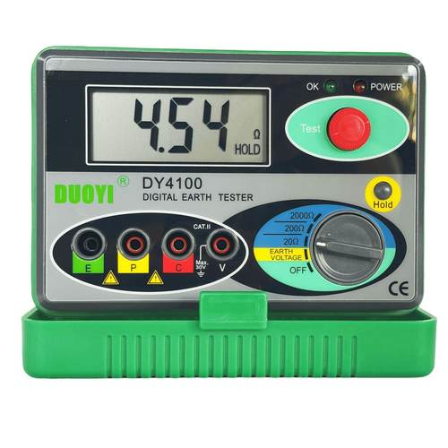 多一DY4100AB接地电阻测试仪数字摇表防雷表地阻电阻测试仪土壤率