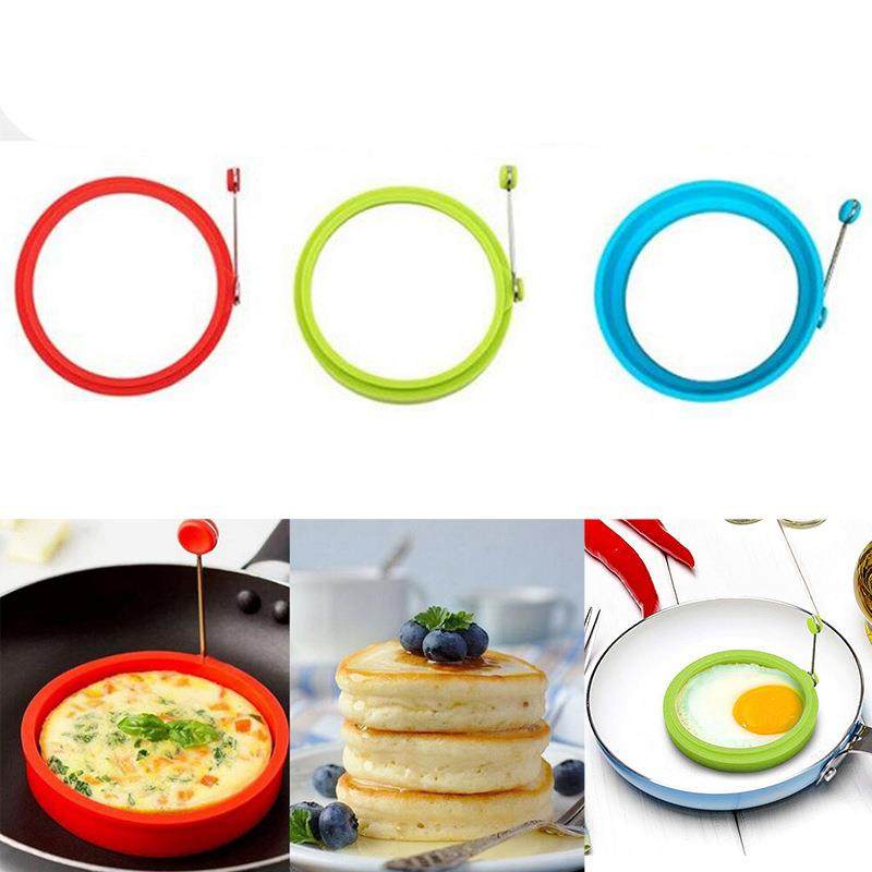耐高温厨房用品硅胶圆形煎蛋器DIY荷包蛋煎蛋圈不粘煎蛋模具