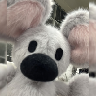 加菲猫长毛版小吱手工毛绒玩偶可爱公仔超萌老鼠挂件包挂饰