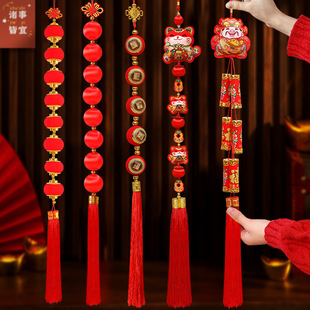 新年挂件串2026马年灯笼挂饰新年装饰品春节过年年货挂件鞭炮挂串