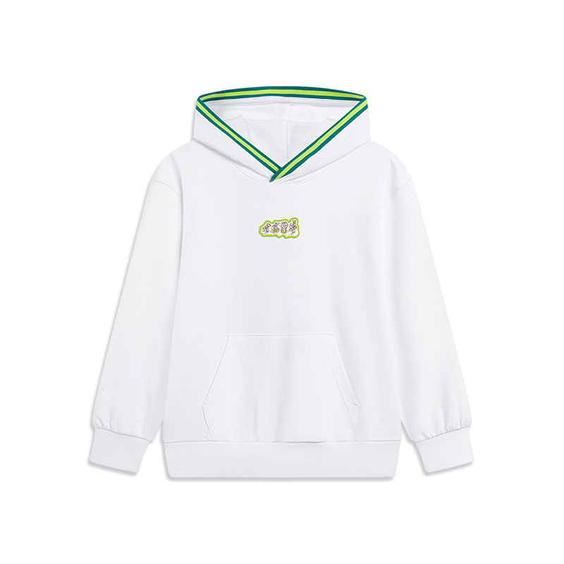 李宁正品中国文化系列大童宽松透气连帽运动卫衣套头衫YWDT151-3