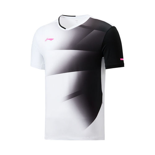 李宁正品男女同款羽毛球系列品牌LOGO运动情侣羽毛球服AAYW053-2