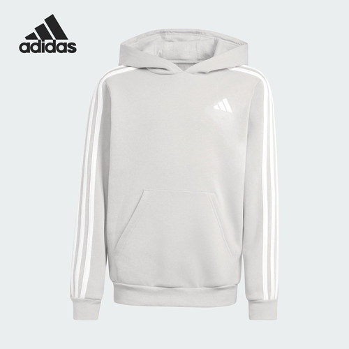 Adidas/阿迪达斯正品2025秋季款大童连帽套头运动卫衣JZ1250