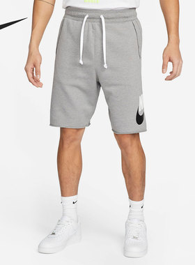 Nike/耐克正品新款印花法式毛圈男子运动休闲短裤DM6818-029