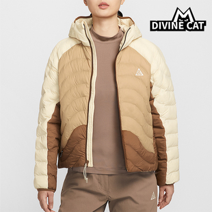 女士日常连帽拼接保暖棉服HM9964 Nike 款 2025冬季 229 耐克正品