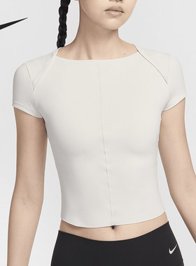 Nike/耐克正品ZENVY DRI-FIT女士透气修身运动T恤FV8127-104
