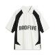 APLU115 POLO衫 李宁正品 反伍BADFIVE男子撞色字母印花休闲宽松短袖