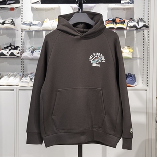 李宁正品 反伍BADFIVE男子复古休闲宽松连帽针织套头卫衣AWDV025