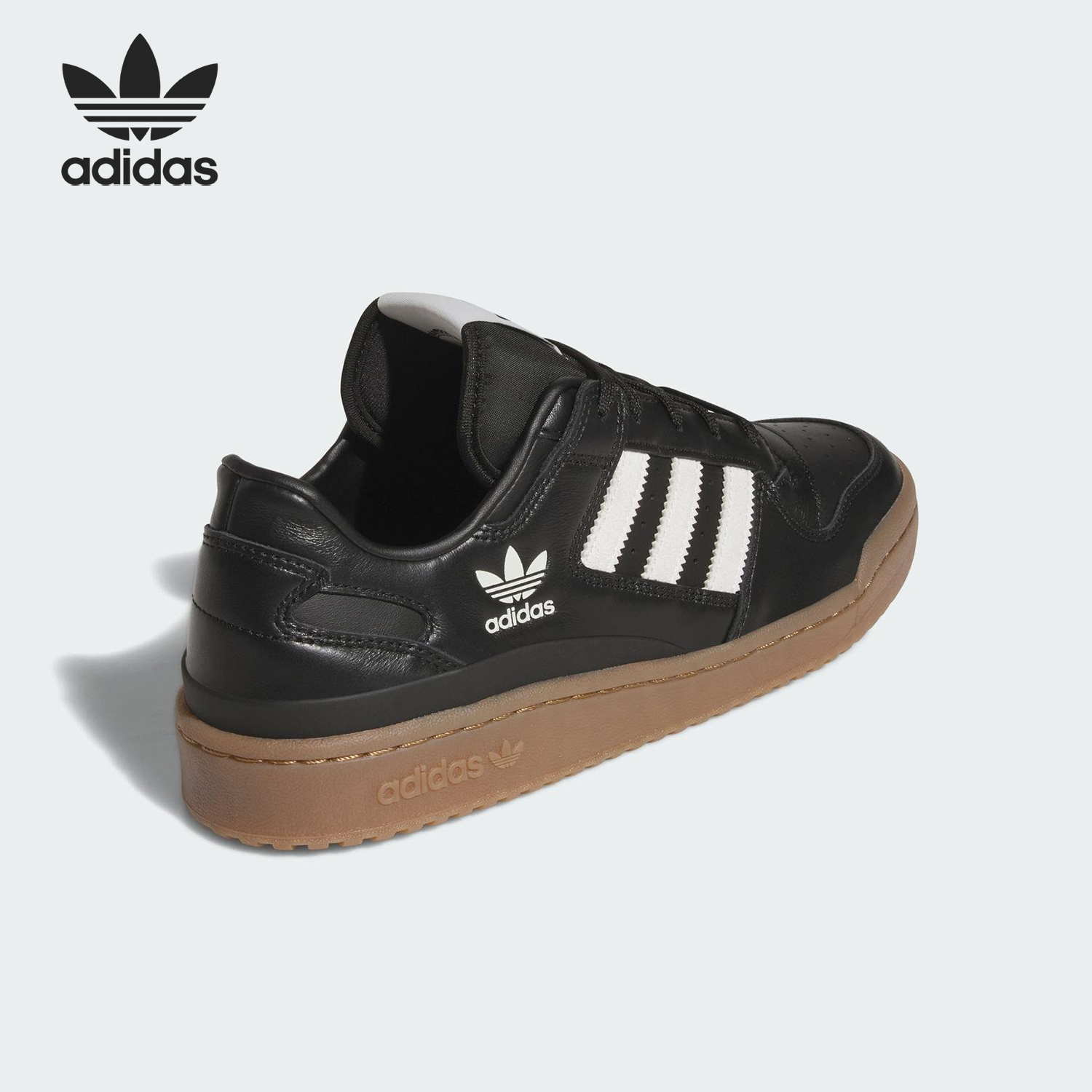 Adidas/阿迪达斯正品三叶草男女皮革篮球风日常运动鞋JQ0208