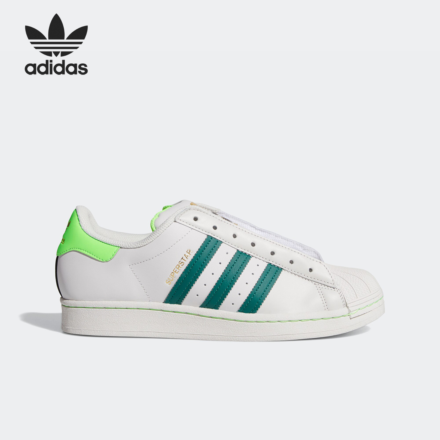 Adidas/阿迪达斯正品三叶草SUPERSTAR LACELESS男女运动鞋FV2804