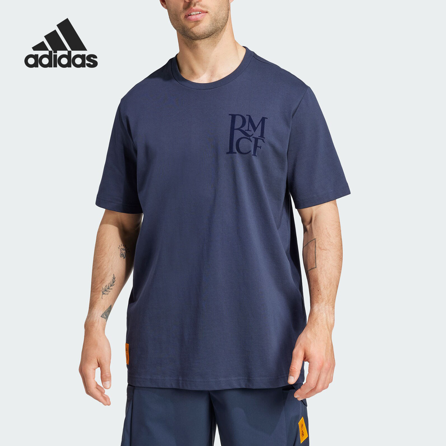 Adidas/阿迪达斯正品REAL SZN TEE男士圆领运动短袖T恤IT3807