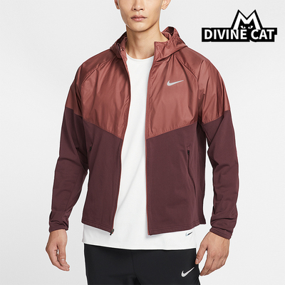 Nike/耐克正品Miler Repel 男士透气训练加绒拼接夹克HV2670-652