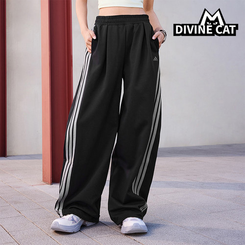 Adidas/阿迪达斯正品2026春季款女士耐穿宽松运动休闲长裤KR7594