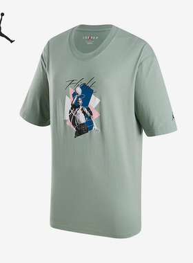 Nike/耐克正品JORDAN女士宽松舒适透气休闲运动T恤FN5709-304