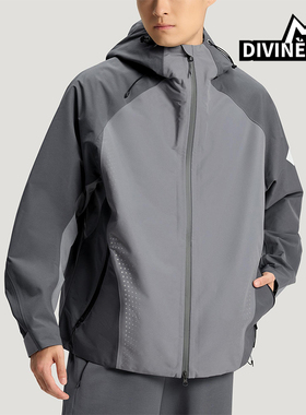 Adidas/阿迪达斯正品2025冬季款男士日常连帽拼接运动外套KH0504