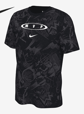 Nike/耐克正品男士满印休闲时尚宽松圆领短袖T恤DH3769-010