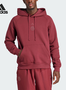 Adidas/阿迪达斯正品FCB LS HD男子足球文化运动卫衣HY3303