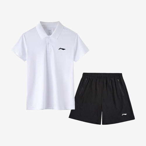 李宁正品男女短袖速干休闲运动轻便舒适日常出行翻领衫AAPL503-2