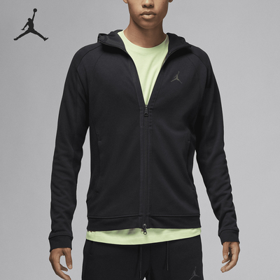 Nike/耐克正品JORDAN男士连帽运动抓绒针织外套DV9783-010