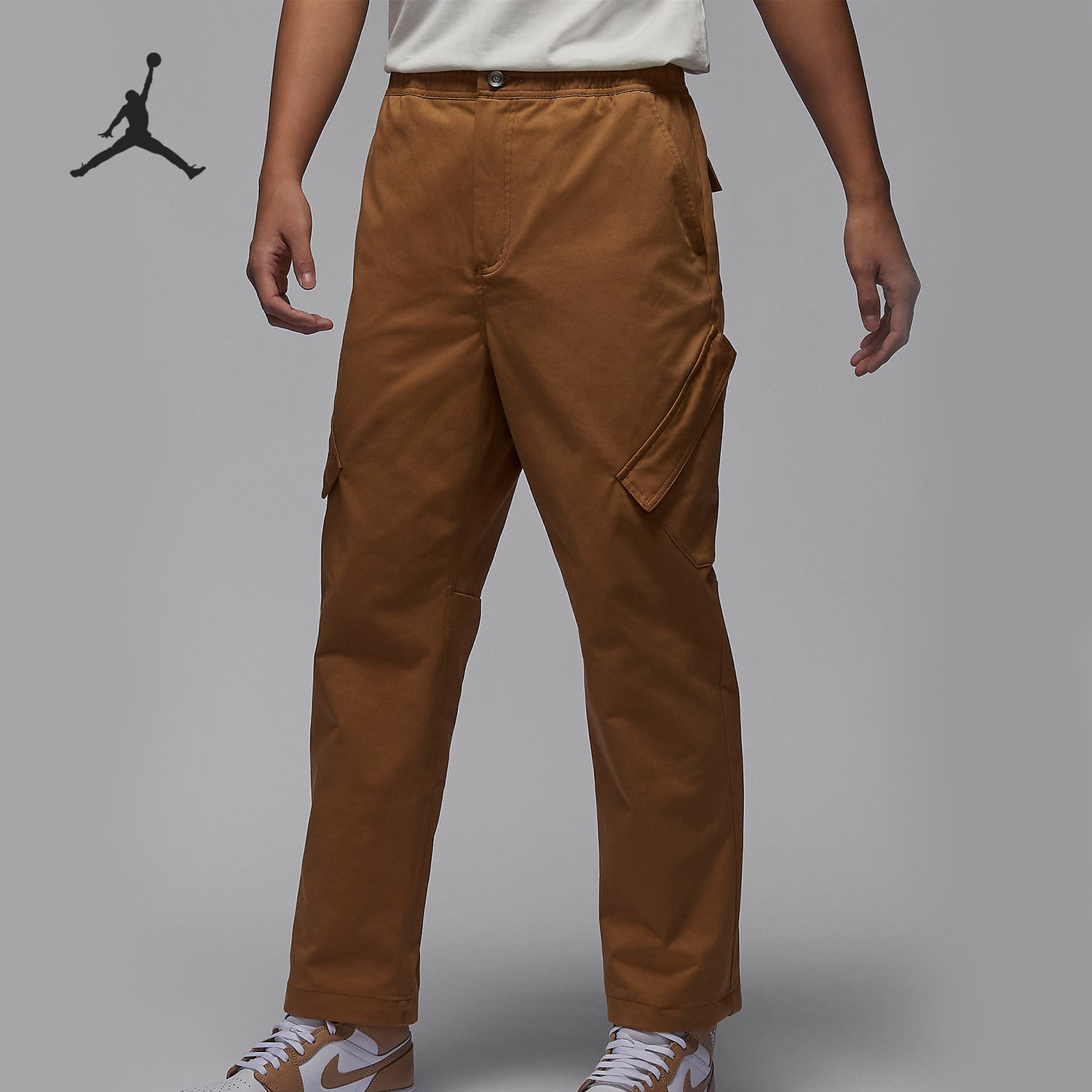 Nike/耐克正品Jordan新款男士休闲梭织工装长裤FB7306-231 - 实物图