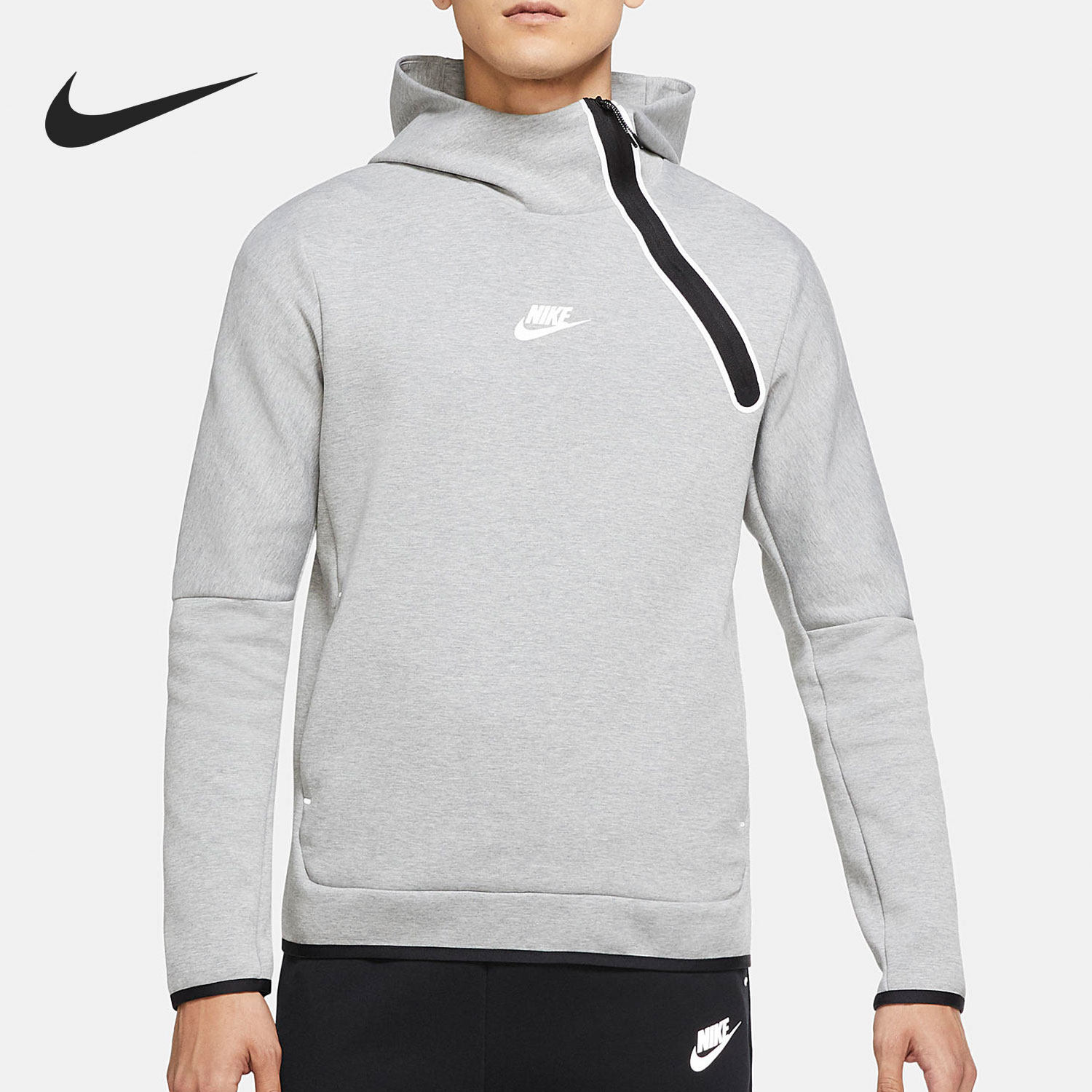 Nike/耐克正品男子连帽侧拉链休闲运动卫衣连帽衫 CU4494-063