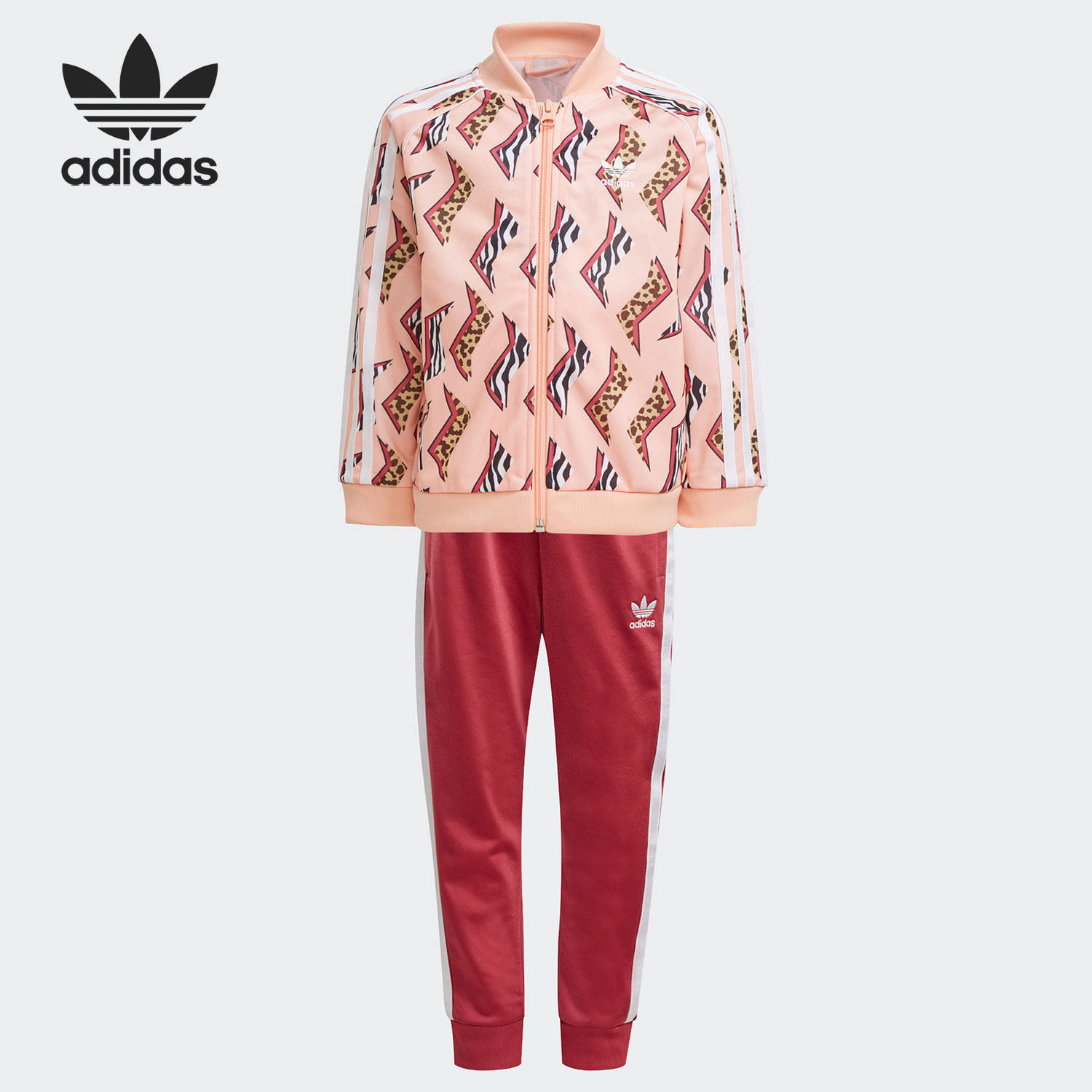 Adidas/阿迪达斯正品当季新款三叶草小童开衫运动套装GN2215,童装/婴儿装/亲子装,套装,淘宝优惠券,粉丝福利购,淘宝优惠卷