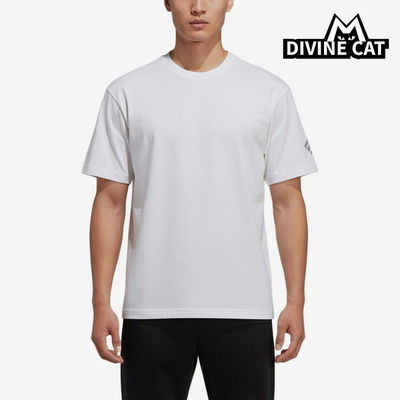 Adidas/阿迪达斯正品FOS圆领T恤男白色简约经典透气短袖KS2436