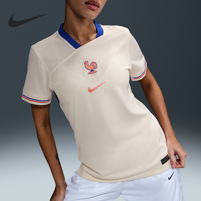 Nike/耐克正品Dri-FIT女士足球运动训练透气短袖FZ9129-110