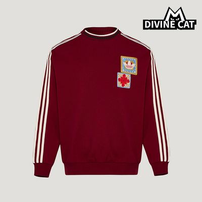 Adidas/阿迪达斯正品三叶草男女休闲新年款运动套头卫衣KU1423