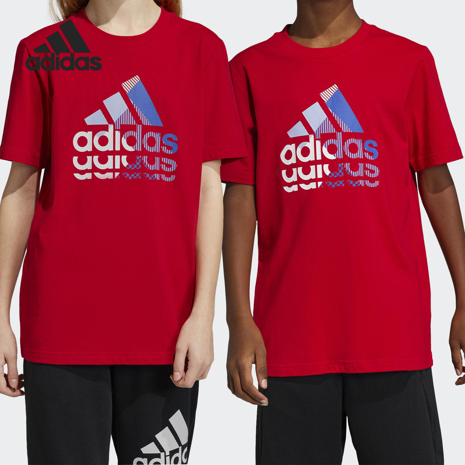 Adidas/阿迪达斯正品GRAPHIC T-SHIRT儿童平纹针织短袖IB9161