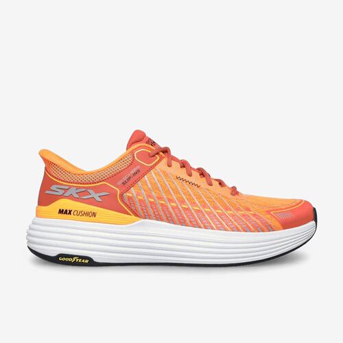 Skechers斯凯奇正品Max Cushioning男款低帮休闲跑步鞋220936-ORG