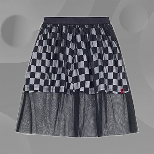 李宁女童长裙夏新款女孩舞蹈裙蕾丝运动裙双层安全裙YSKQ026