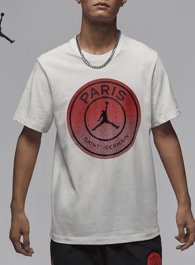 Nike/耐克正品JORDAN巴黎圣日耳曼男士时尚短袖T恤FV7729-133