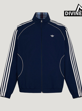 Adidas/阿迪达斯正品三叶草男士休闲立领双面穿宽松外套KT6367