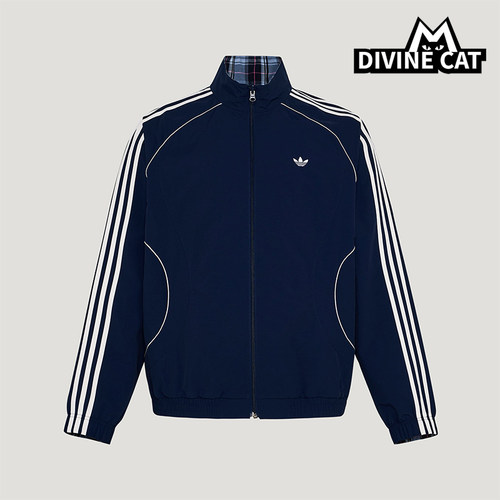 Adidas/阿迪达斯正品三叶草男士休闲立领双面穿宽松外套KT6367