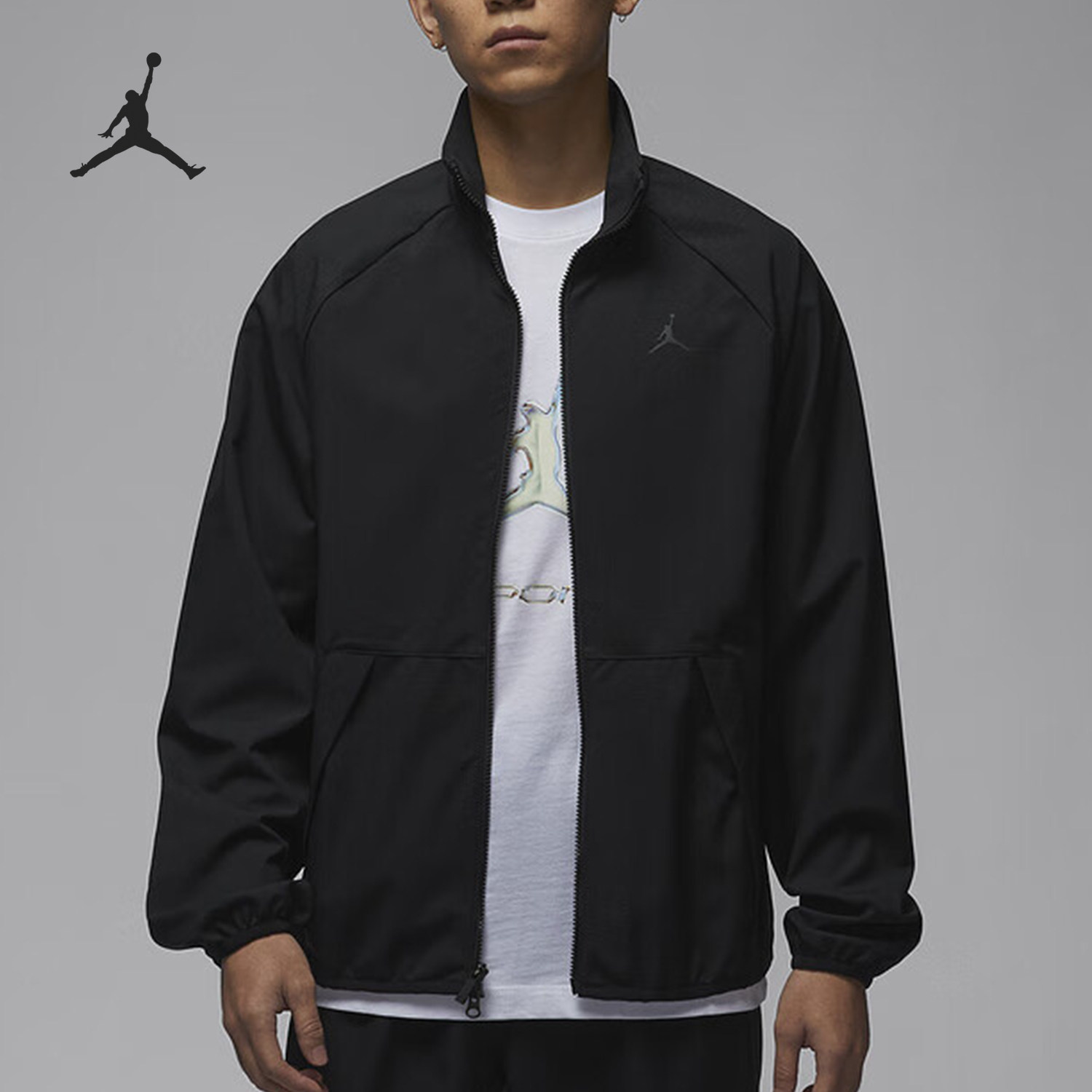 Nike/耐克正品JORDAN男士户外运动篮球梭织外套HF9886-010