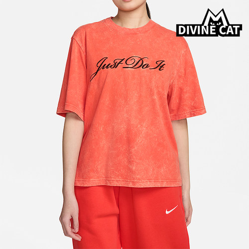 Nike/耐克正品2025女士耐穿运动圆领套头透气日常短袖FZ4886-809