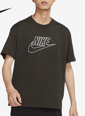 Nike/耐克正品夏季男子休闲运动圆领简约针织短袖DR7826-355