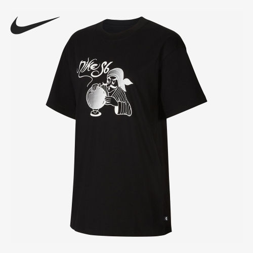 Nike/耐克正品2025男士圆领套头印花运动透气短袖CW1457-010