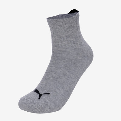 Puma/彪马正品中筒袜新款女灰色简约针织休闲运动袜952035-02