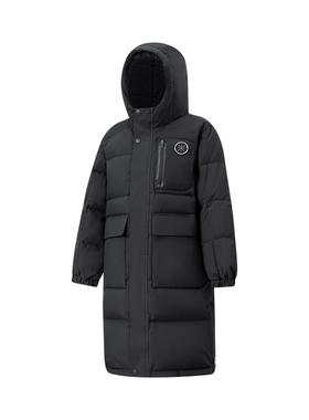 Lining/李宁正品冬季大童韦德系列长款防风保暖羽绒服外套YYMT023