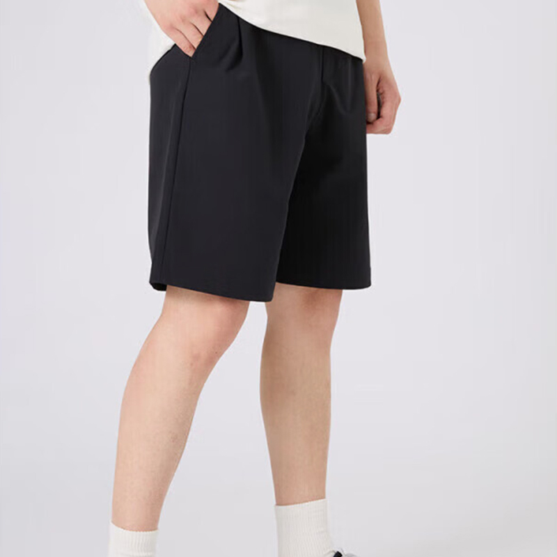 Skechers/斯凯奇正品夏季新款男士透气运动休闲宽松梭织短裤