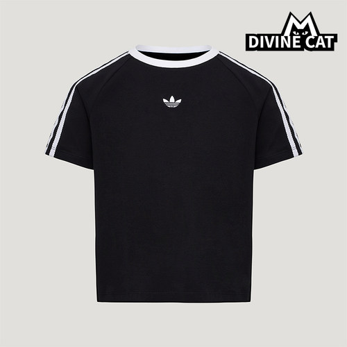 Adidas/阿迪达斯正品三叶草LACET-SHIRT新款经典短袖T恤KU3111