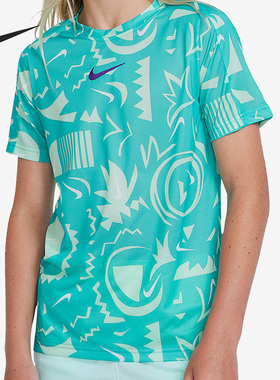 Nike/耐克正品夏季男子运动透气圆领休闲花纹短袖DM8549-392